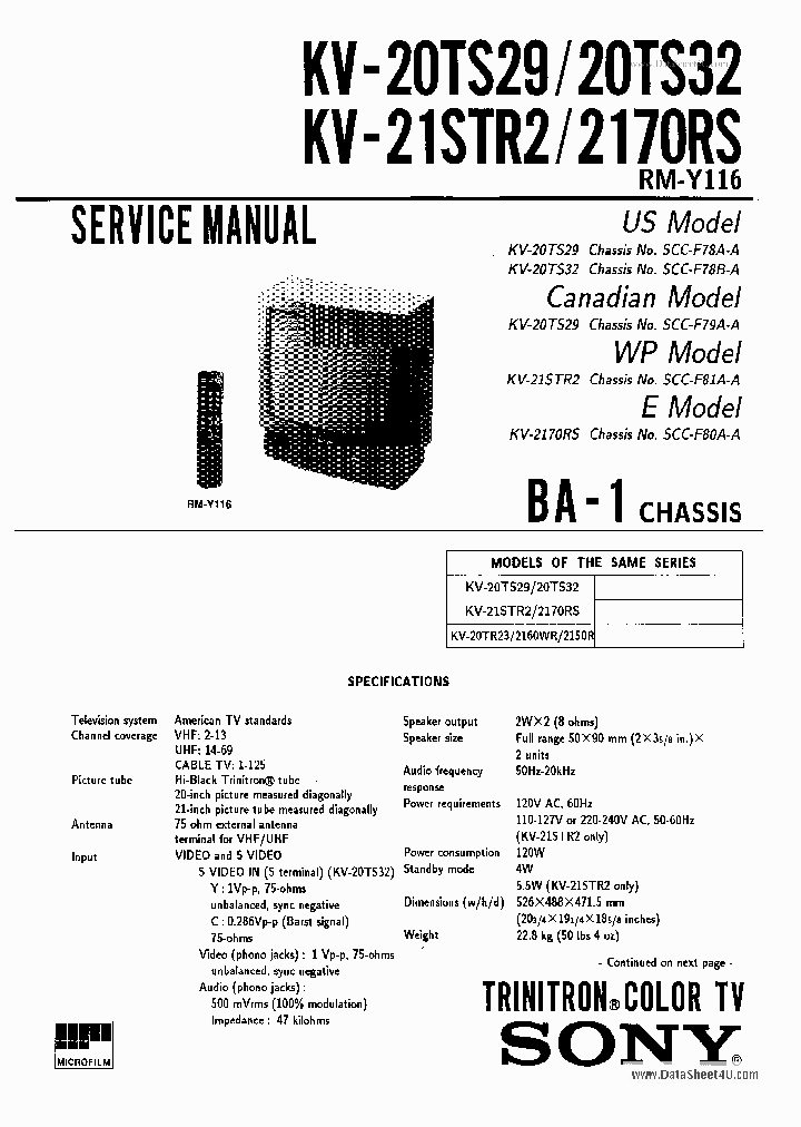 KV-20TS32_261010.PDF Datasheet