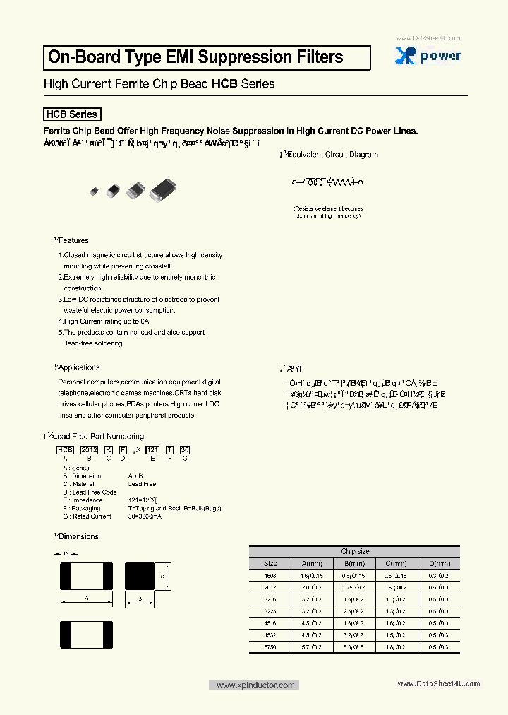 HCB1608K-121T20_273492.PDF Datasheet