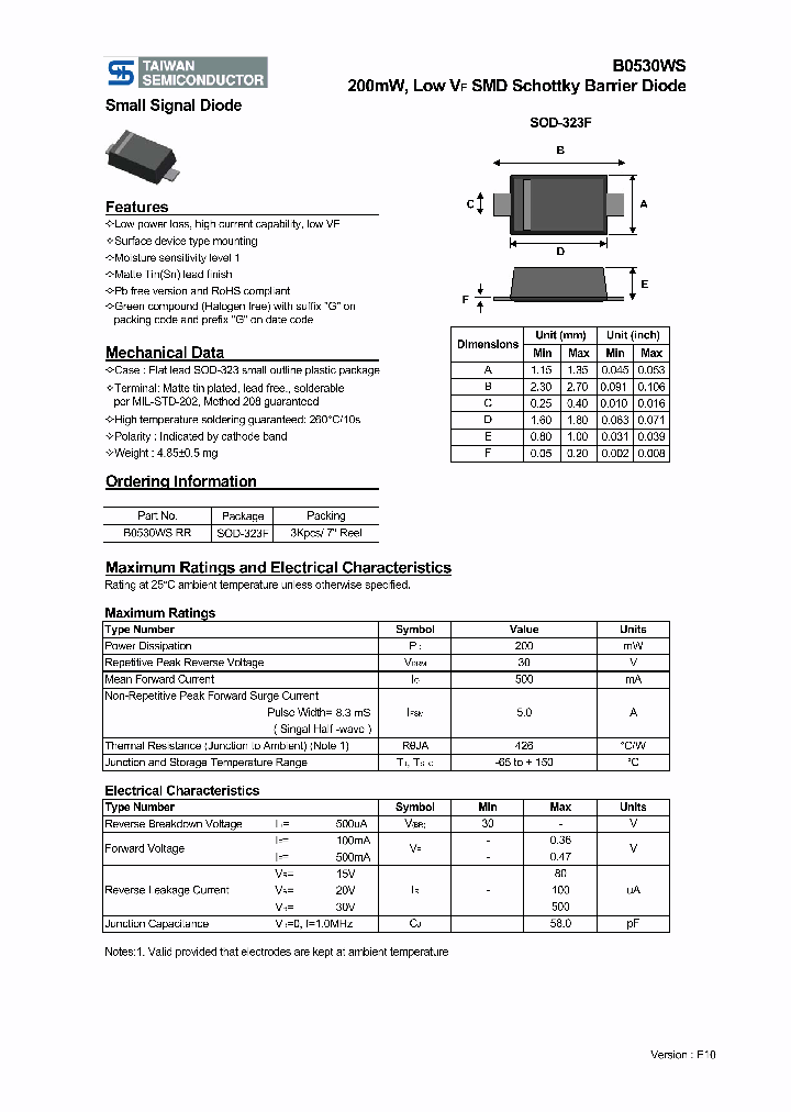 B0530WS_639809.PDF Datasheet