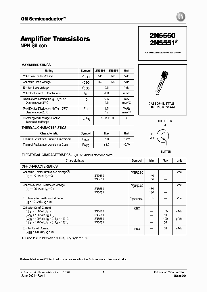 2N5550-D_292077.PDF Datasheet