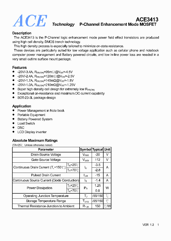 ACE3413_648045.PDF Datasheet