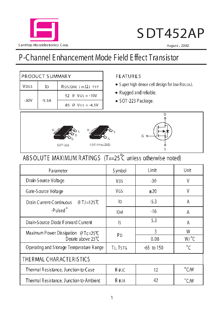 SDT452AP_296587.PDF Datasheet