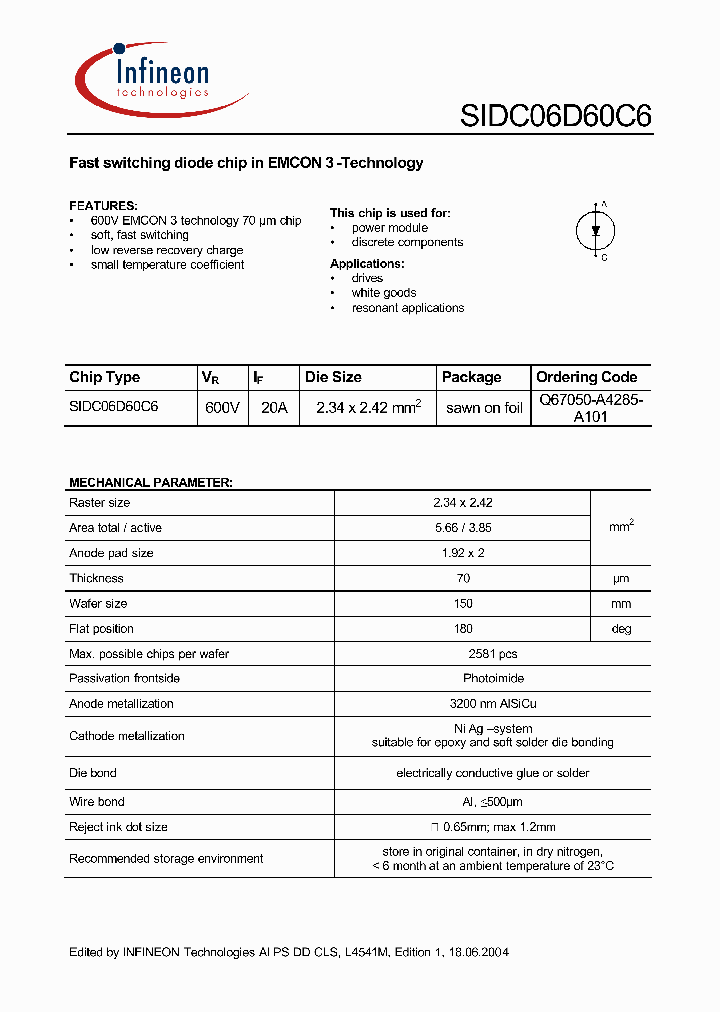 SIDC06D60C6_297368.PDF Datasheet