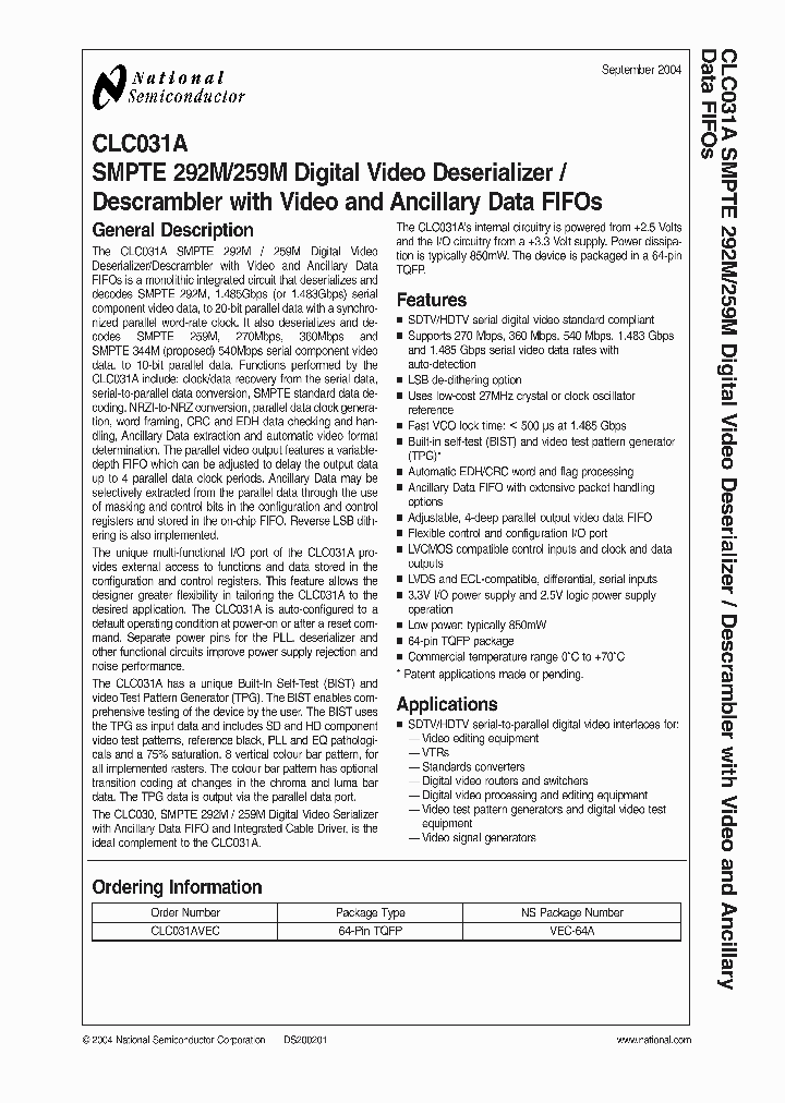 CLC031A_366884.PDF Datasheet