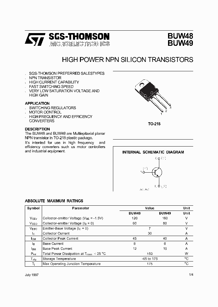 BUW30_367291.PDF Datasheet