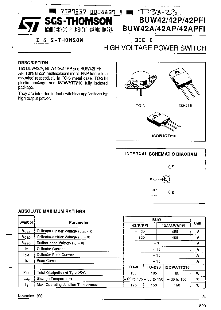 BUW42_367292.PDF Datasheet