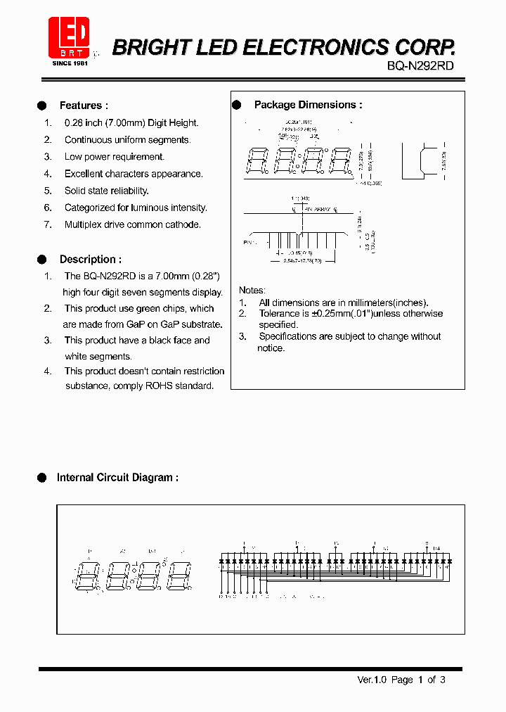 BQ-N292RD_658196.PDF Datasheet