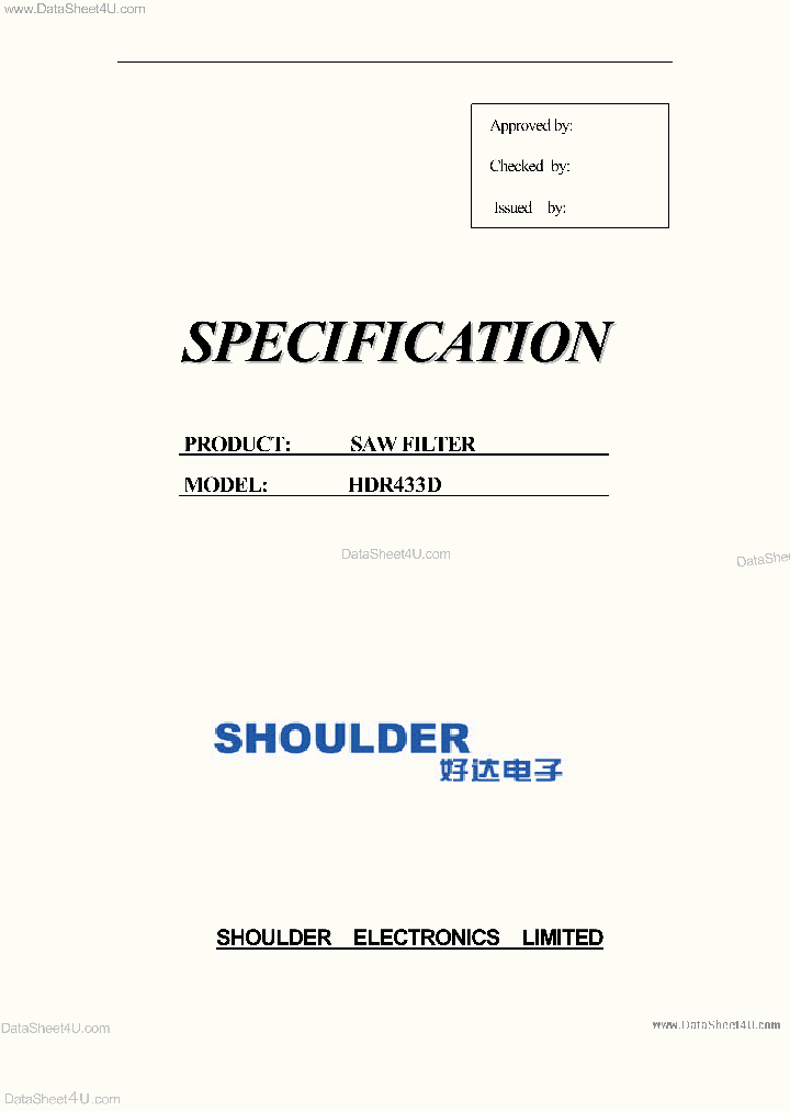 HDR433D_289765.PDF Datasheet