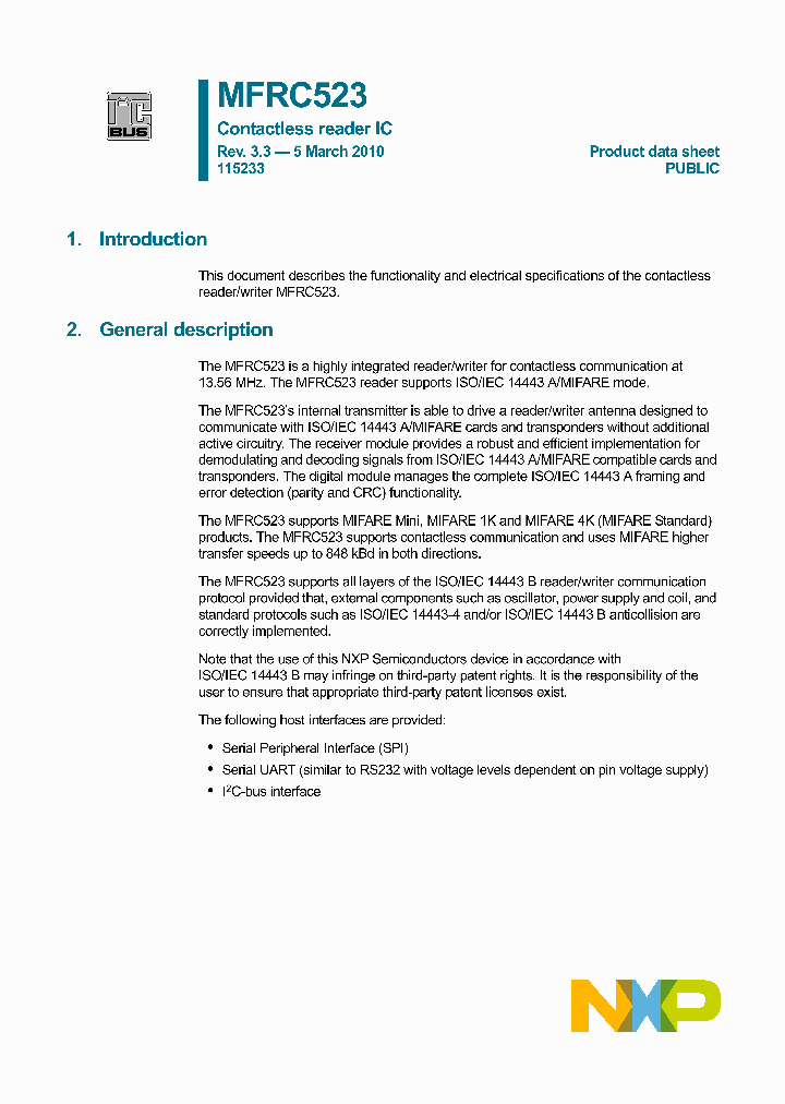 MFRC52301HN1TRAYB_668491.PDF Datasheet