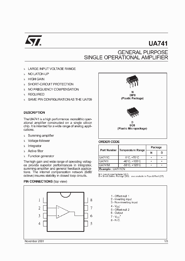 UA741CN_291607.PDF Datasheet