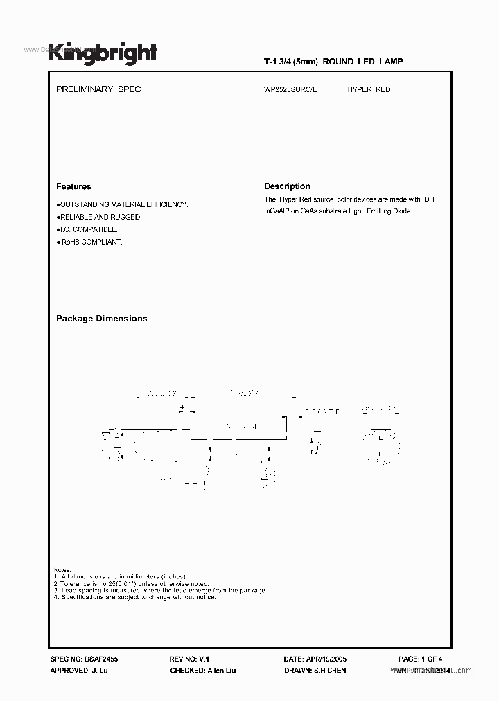 WP2523SURE_293138.PDF Datasheet