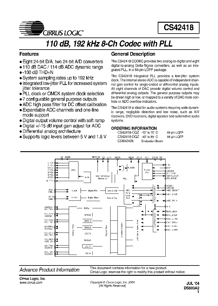 CS42418_370687.PDF Datasheet