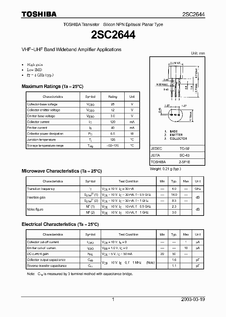 2SC2644_305653.PDF Datasheet