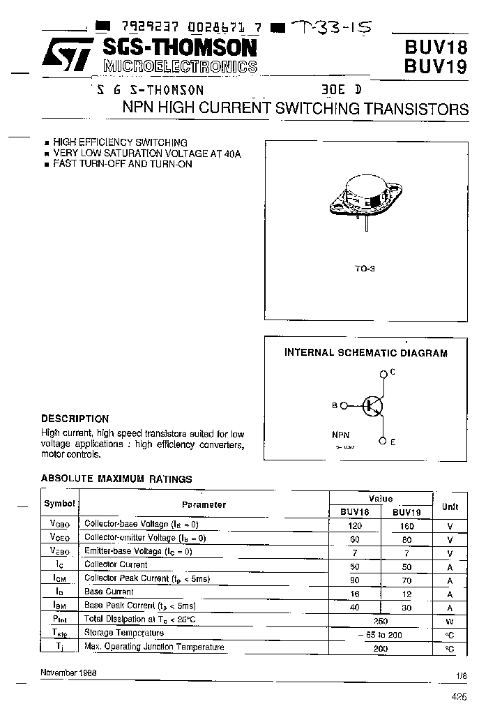 BUV19_372031.PDF Datasheet
