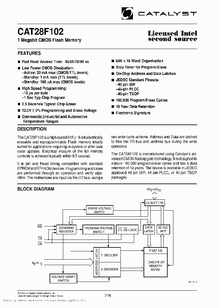 CAT28F102N-90_372090.PDF Datasheet