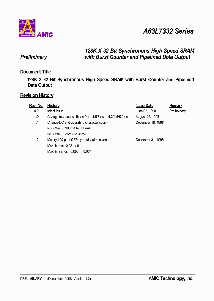 A63L7332_307658.PDF Datasheet