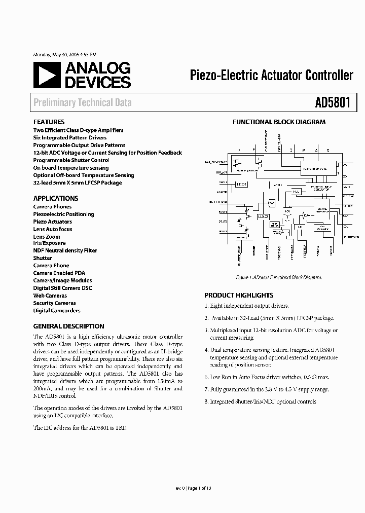 AD5801_373112.PDF Datasheet