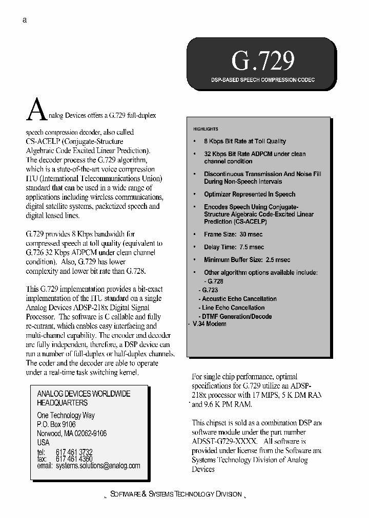 G729_373550.PDF Datasheet