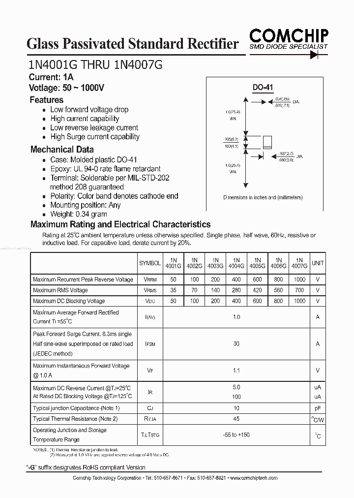 1N4001G_300784.PDF Datasheet