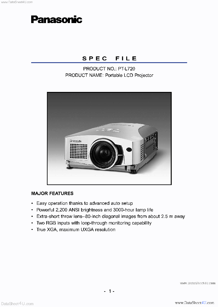 PT-L720_300195.PDF Datasheet