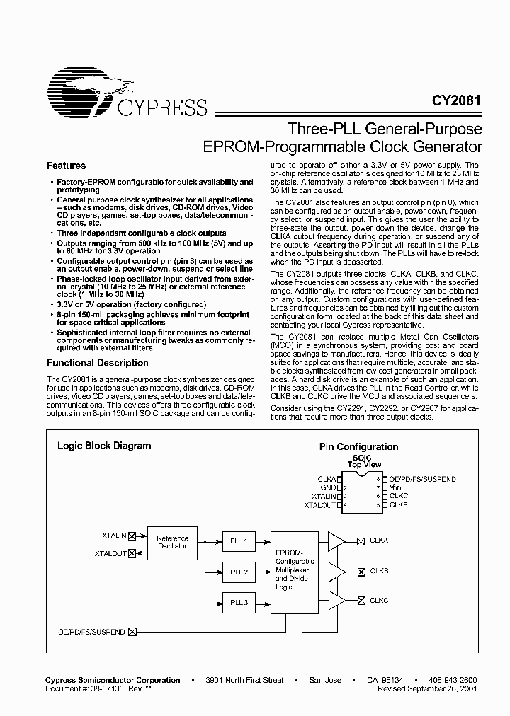 CY2081SL-XXX_375869.PDF Datasheet