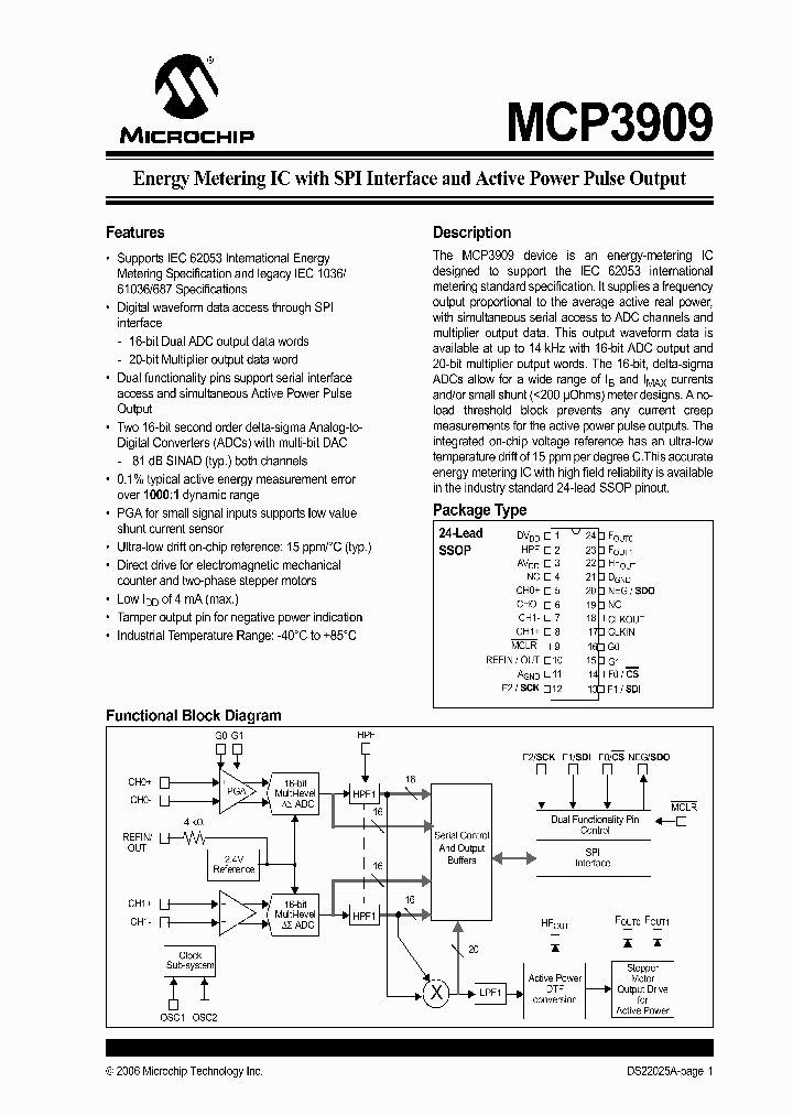 MCP3909-ISS_376302.PDF Datasheet