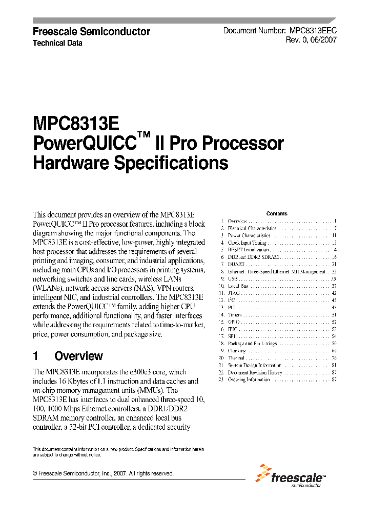 MPC8313EVRAFF_693226.PDF Datasheet