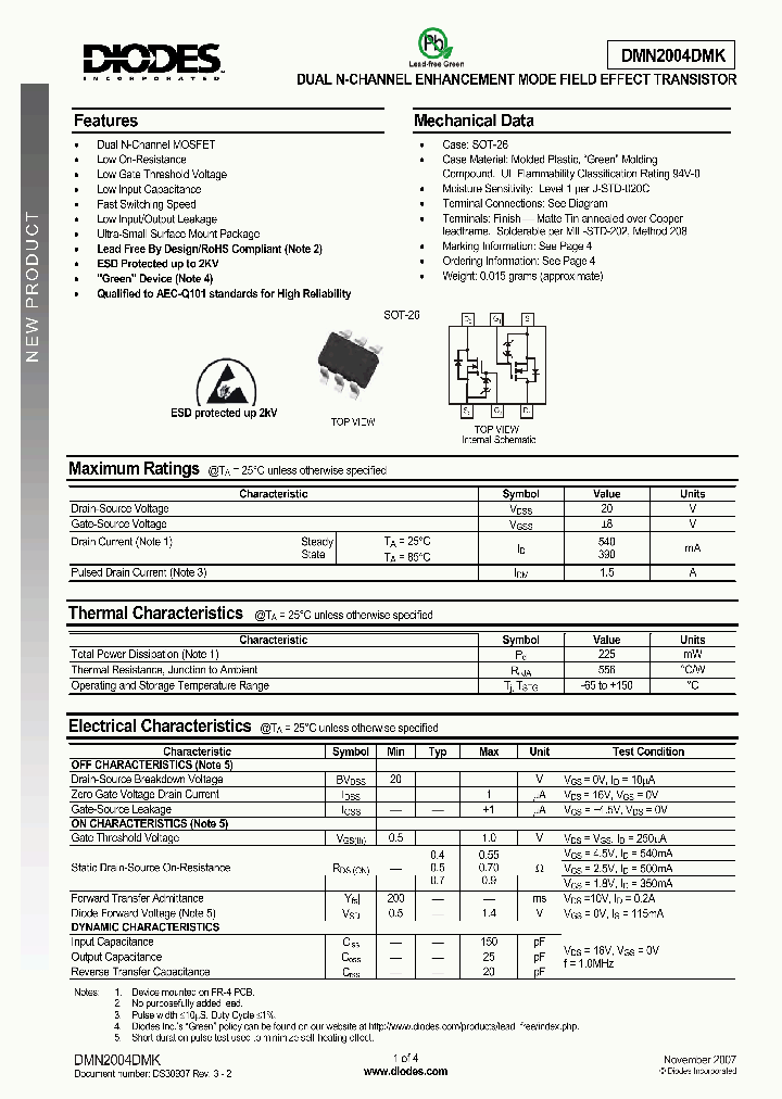 DMN2004DMK0711_699175.PDF Datasheet