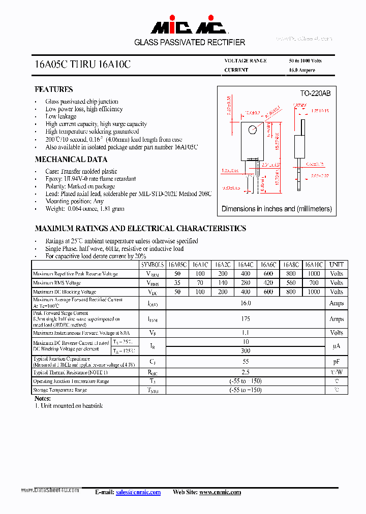 16A05C_313321.PDF Datasheet