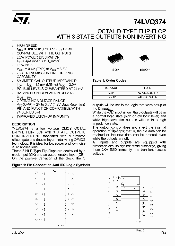 74LVQ374_703347.PDF Datasheet