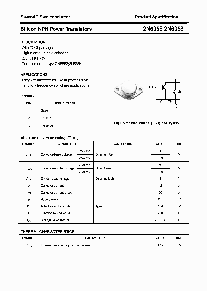 2N6059_708955.PDF Datasheet