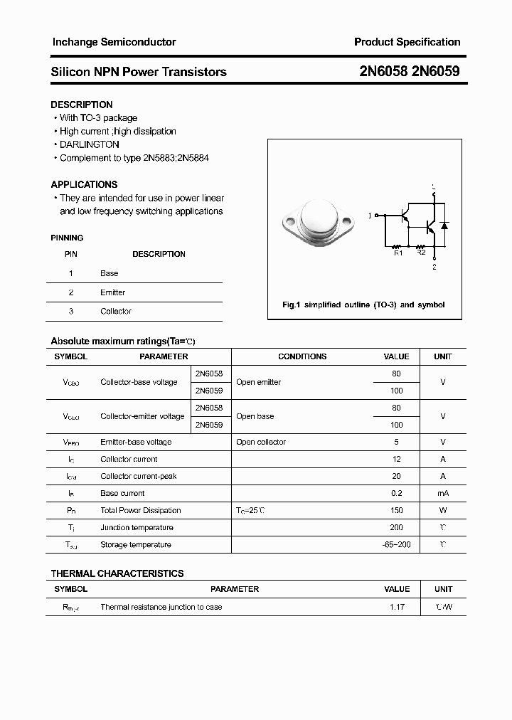 2N6059_708954.PDF Datasheet