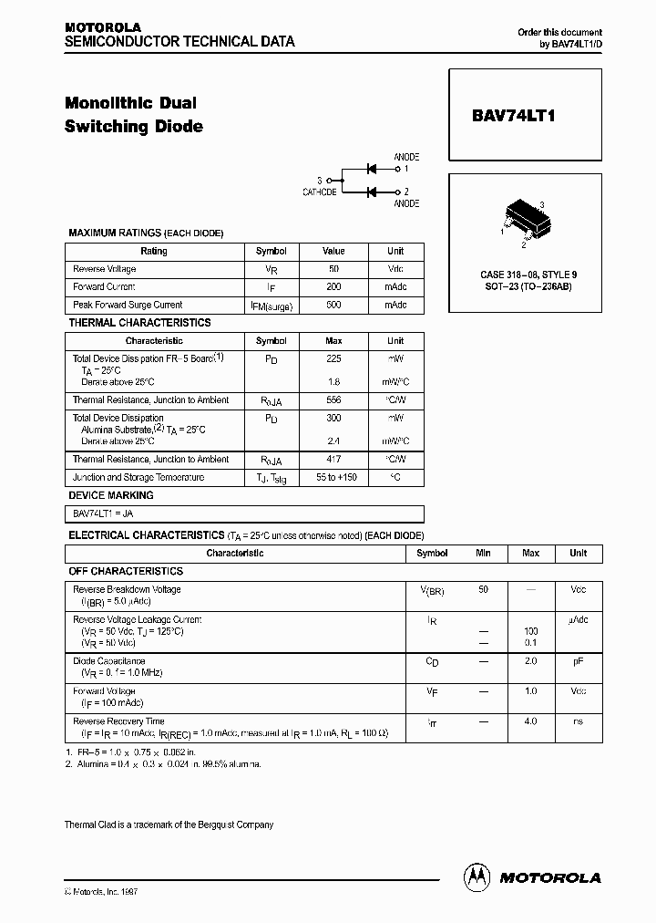 BAV74LT1_316023.PDF Datasheet