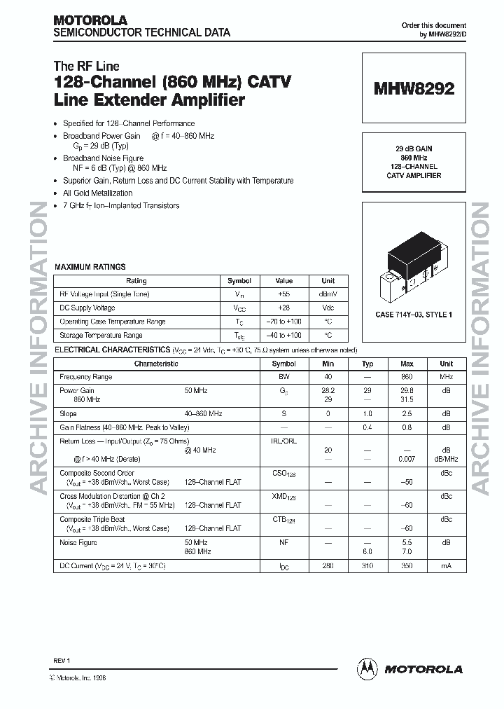 MHW8292D_317676.PDF Datasheet