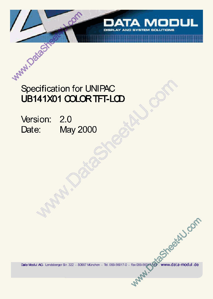 UB141X01_318030.PDF Datasheet
