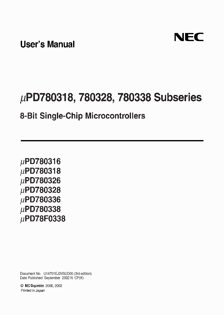 UPD78F0338_380326.PDF Datasheet