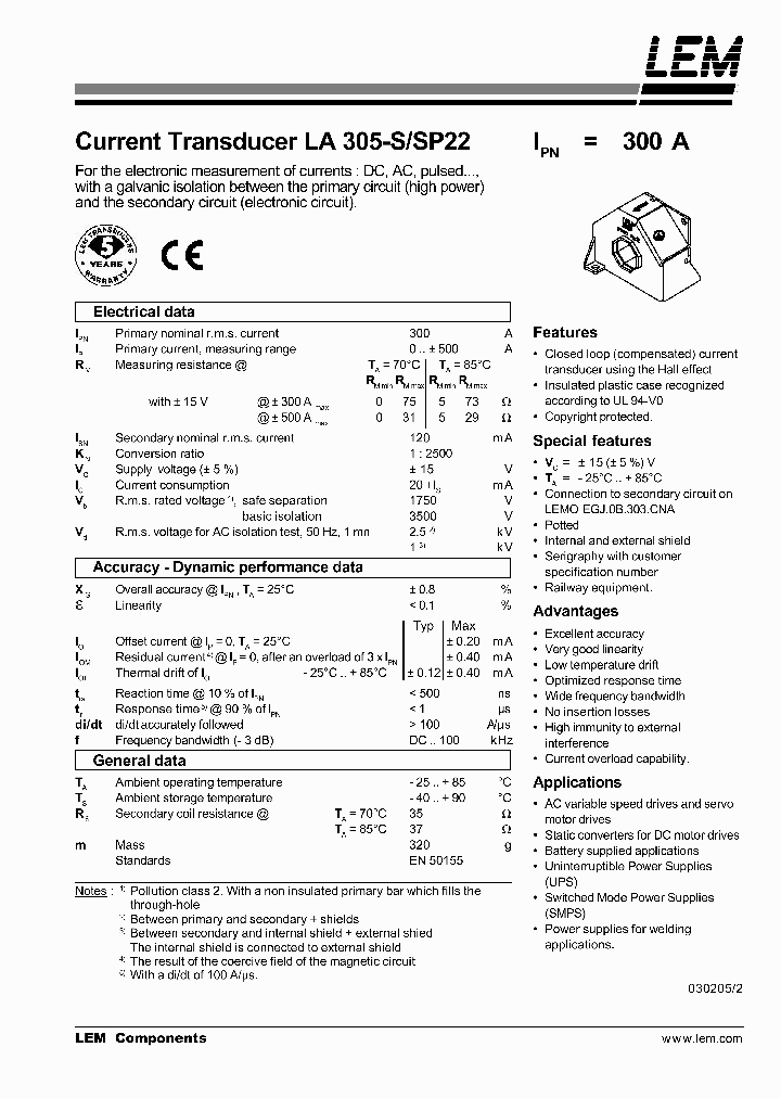 LA305-SSP22_522541.PDF Datasheet