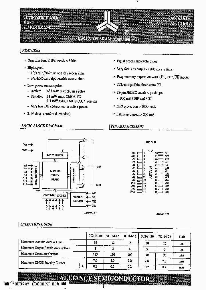 AS7C164L-25JC_382490.PDF Datasheet