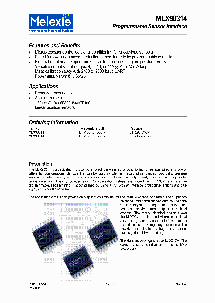 MLX90314_318559.PDF Datasheet