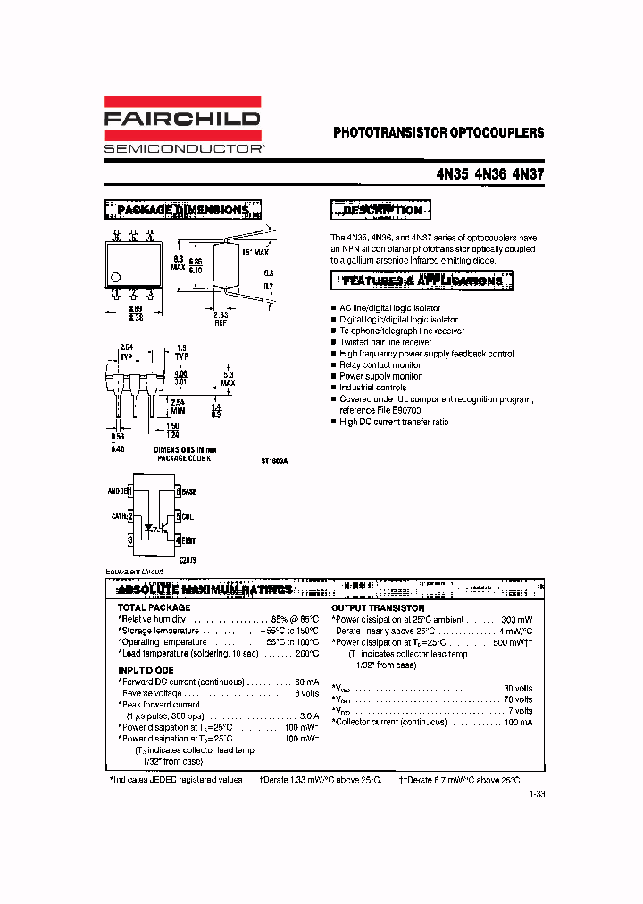 4N37SM_383619.PDF Datasheet