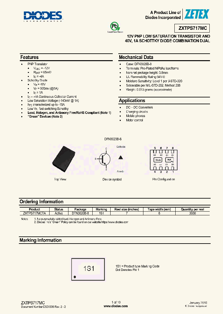 ZXTPS717MC_722234.PDF Datasheet