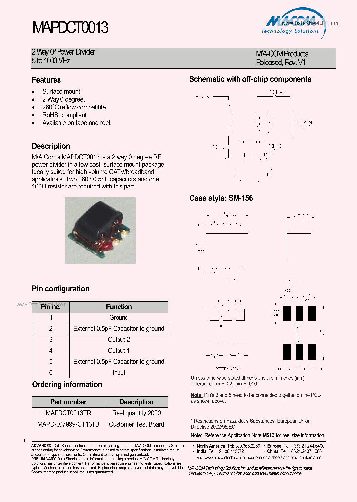 MAPDCT0013_319250.PDF Datasheet