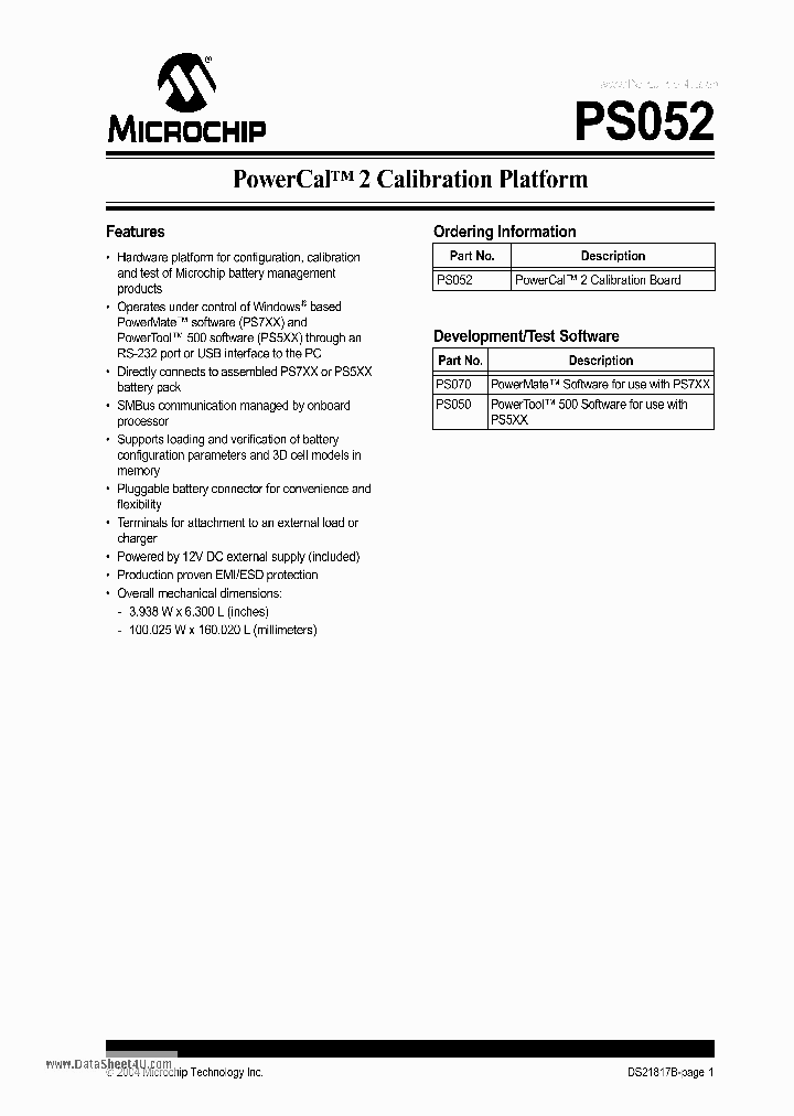 PS052_319058.PDF Datasheet