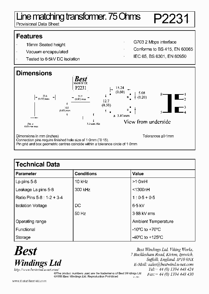 P2231_319259.PDF Datasheet