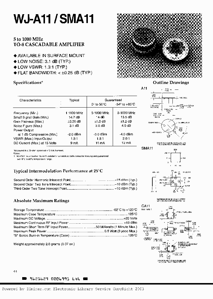 WJ-SMA11_384884.PDF Datasheet