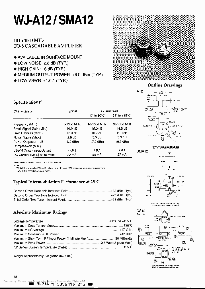 WJ-SMA12_384885.PDF Datasheet