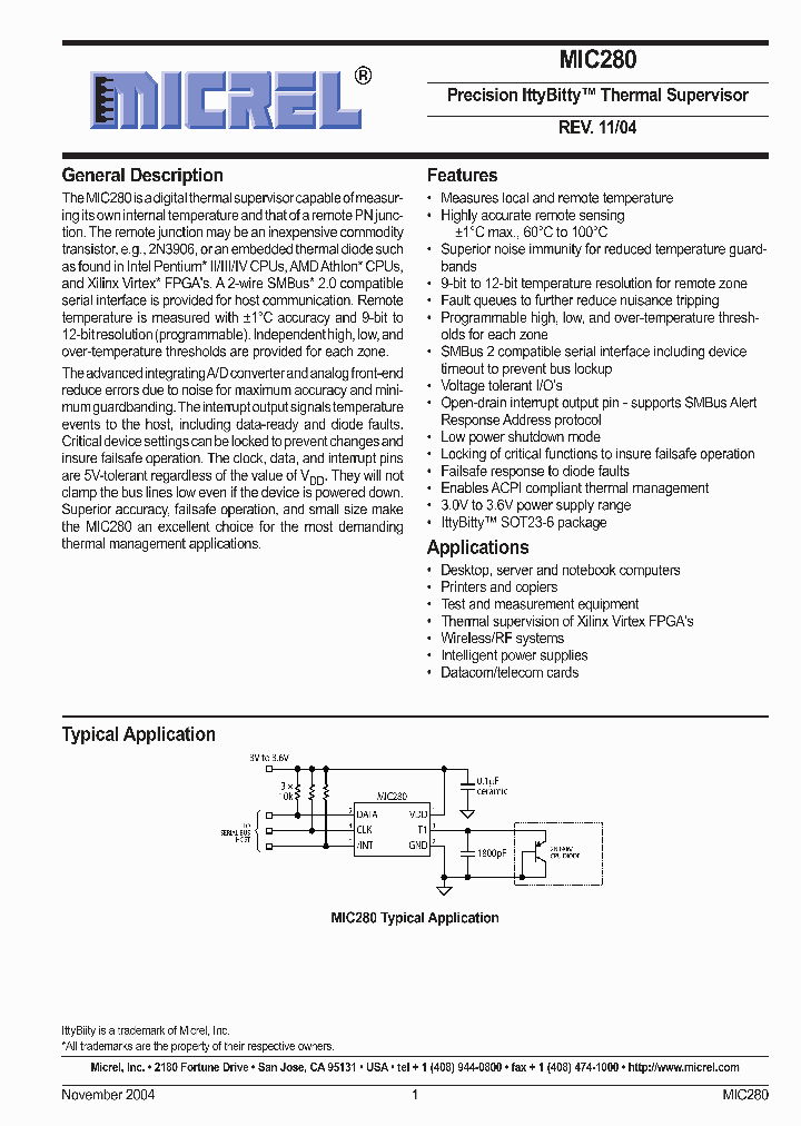 MIC280-5YM6_385245.PDF Datasheet