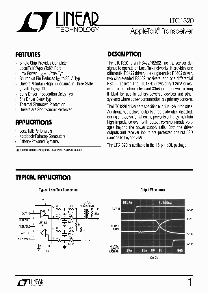LTC1320_347826.PDF Datasheet