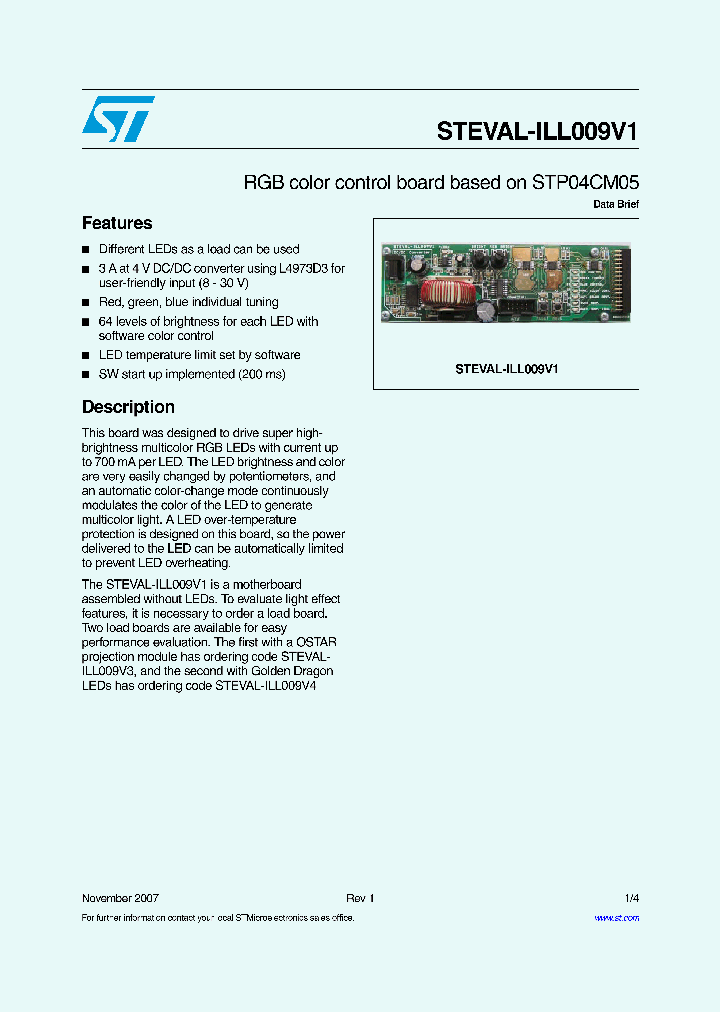 STEVAL-ILL009V3_386665.PDF Datasheet