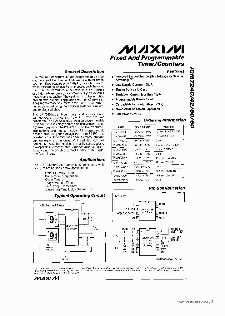 ICM7240_319949.PDF Datasheet